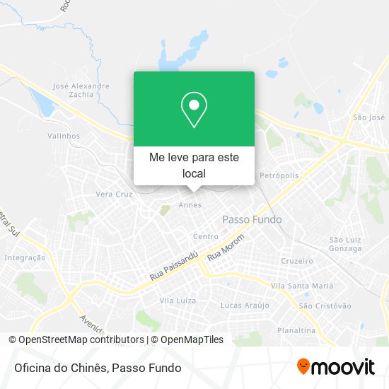 Oficina do Chinês mapa