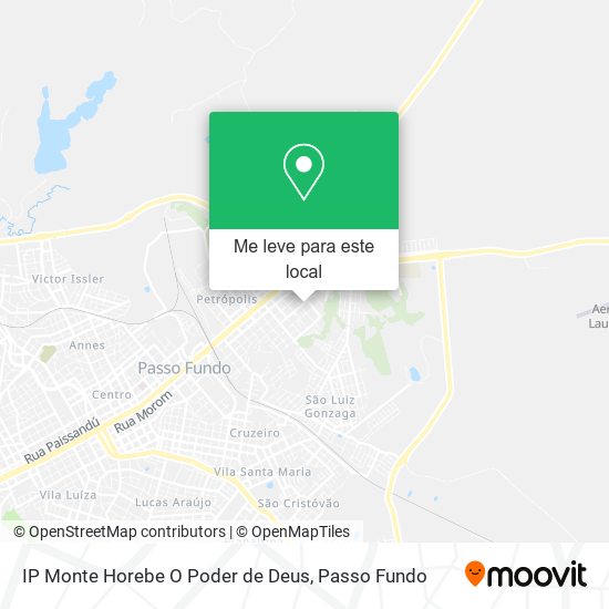 IP Monte Horebe O Poder de Deus mapa