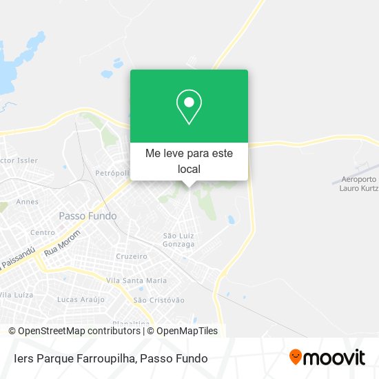 Iers Parque Farroupilha mapa