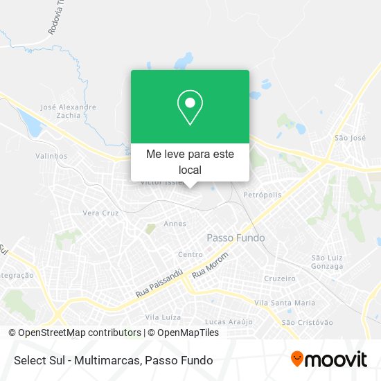 Select Sul - Multimarcas mapa
