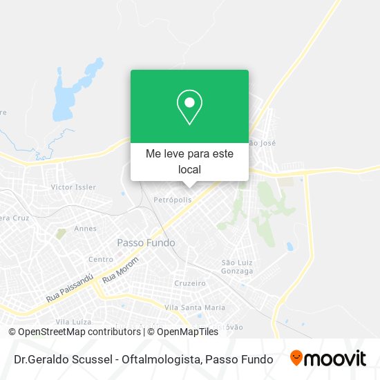 Dr.Geraldo Scussel - Oftalmologista mapa