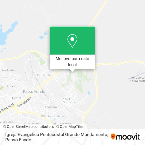 Igreja Evangélica Pentecostal Grande Mandamento mapa