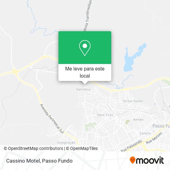Cassino Motel mapa