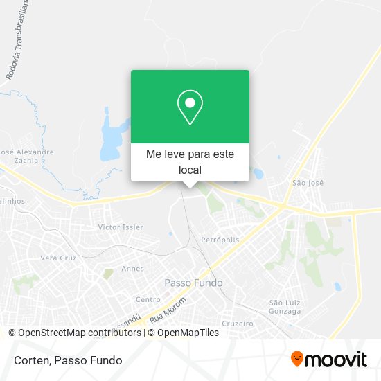 Corten mapa