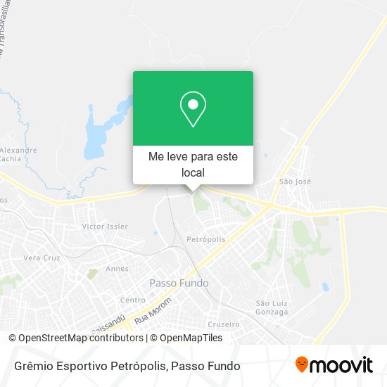 Grêmio Esportivo Petrópolis mapa