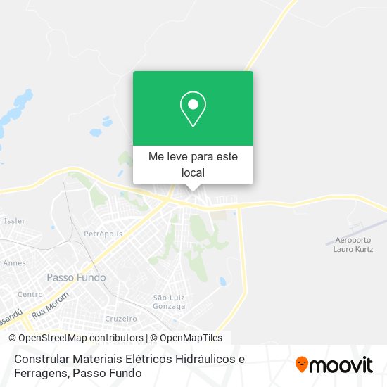 Constrular Materiais Elétricos Hidráulicos e Ferragens mapa