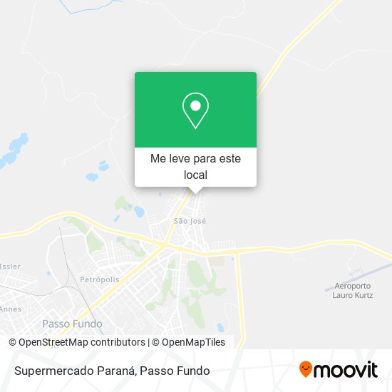 Supermercado Paraná mapa