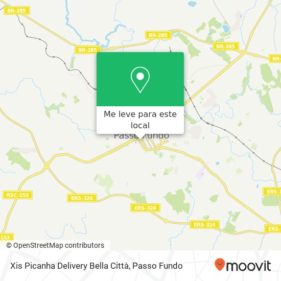 Xis Picanha Delivery Bella Città mapa