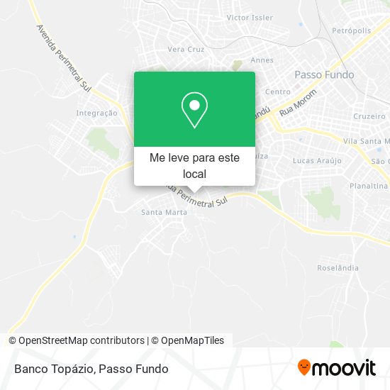 Banco Topázio mapa