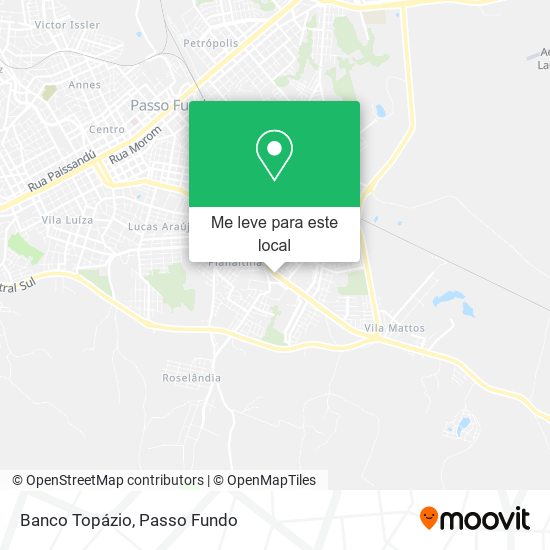 Banco Topázio mapa