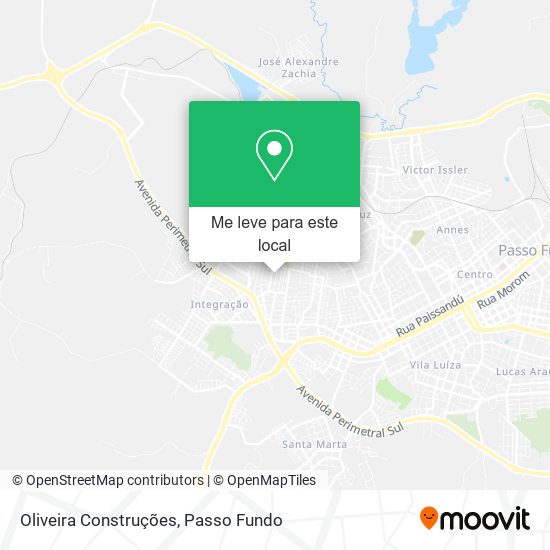 Oliveira Construções mapa