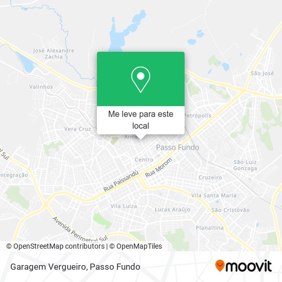 Garagem Vergueiro mapa
