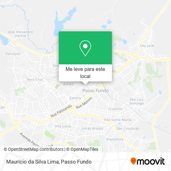 Maurício da Silva Lima mapa