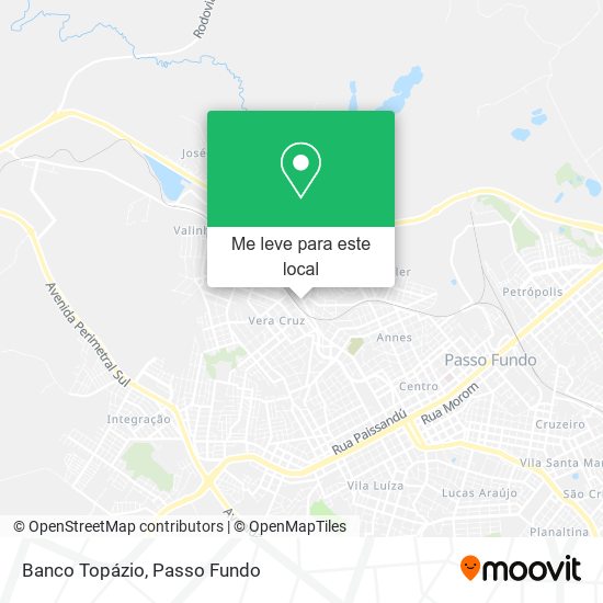 Banco Topázio mapa