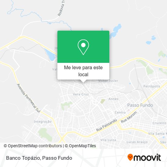Banco Topázio mapa