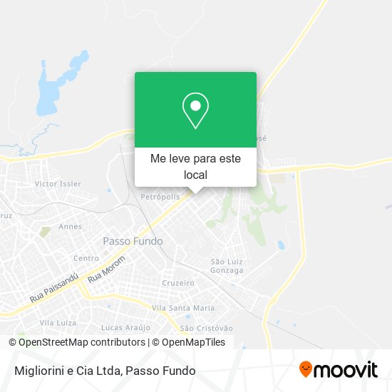 Migliorini e Cia Ltda mapa
