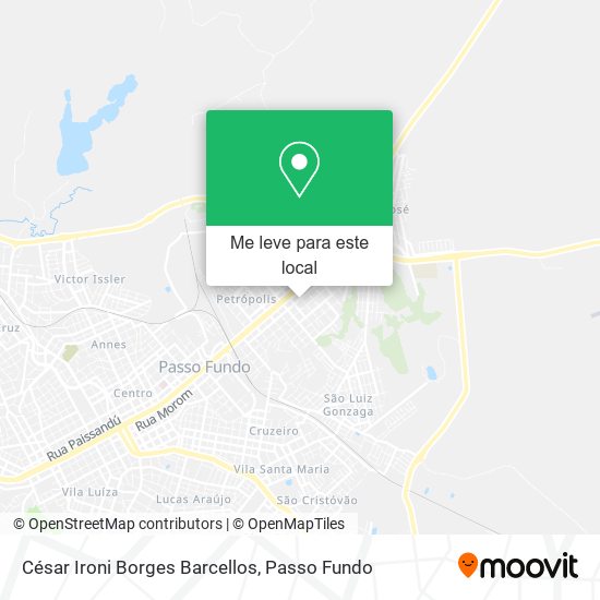 César Ironi Borges Barcellos mapa