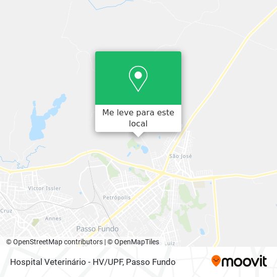 Hospital Veterinário - HV/UPF mapa