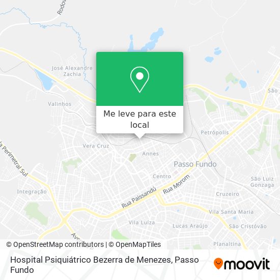 Hospital Psiquiátrico Bezerra de Menezes mapa