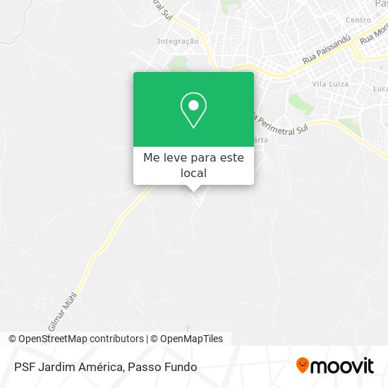 PSF Jardim América mapa