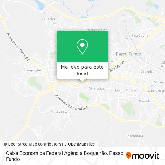 Caixa Economica Federal Agência Boqueirão mapa