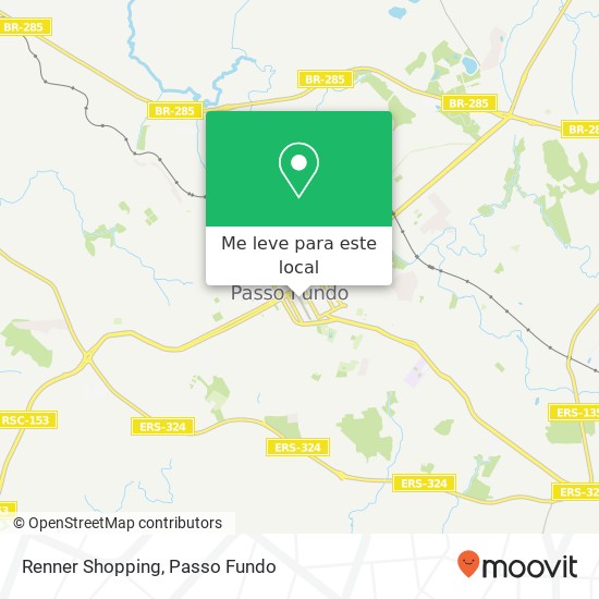 Renner Shopping mapa