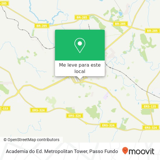 Academia do Ed. Metropolitan Tower mapa