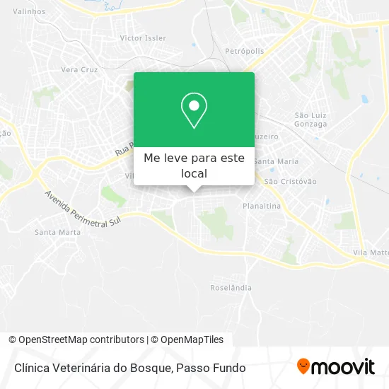 Clínica Veterinária do Bosque mapa