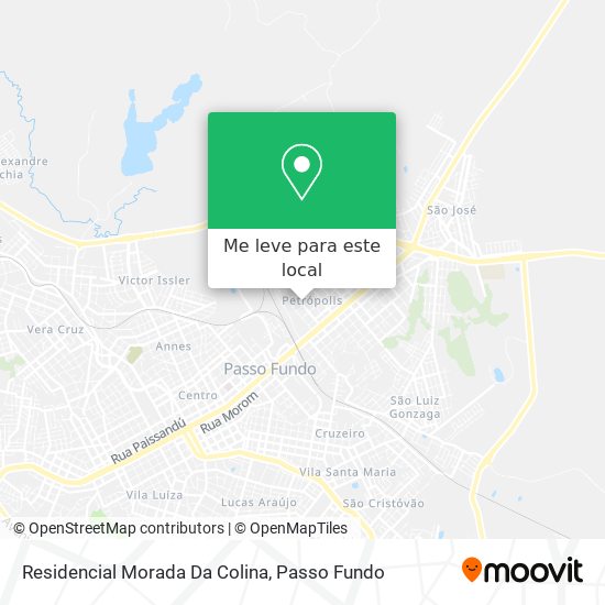 Residencial Morada Da Colina mapa