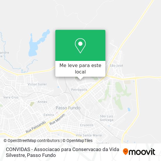 CONVIDAS - Associacao para Conservacao da Vida Silvestre mapa