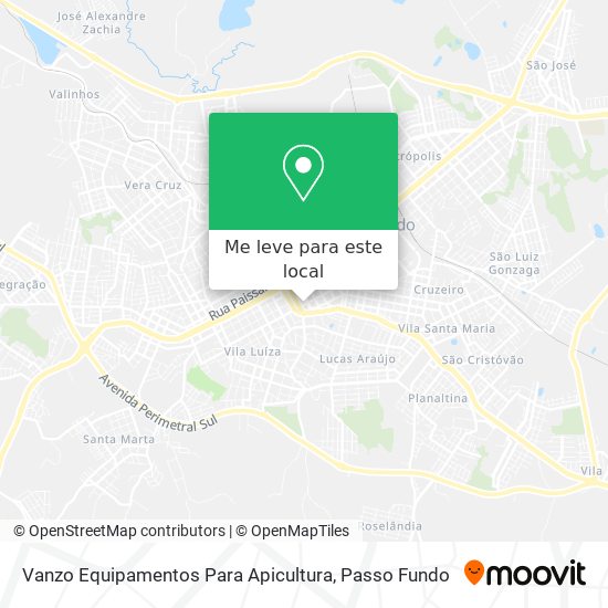 Vanzo Equipamentos Para Apicultura mapa
