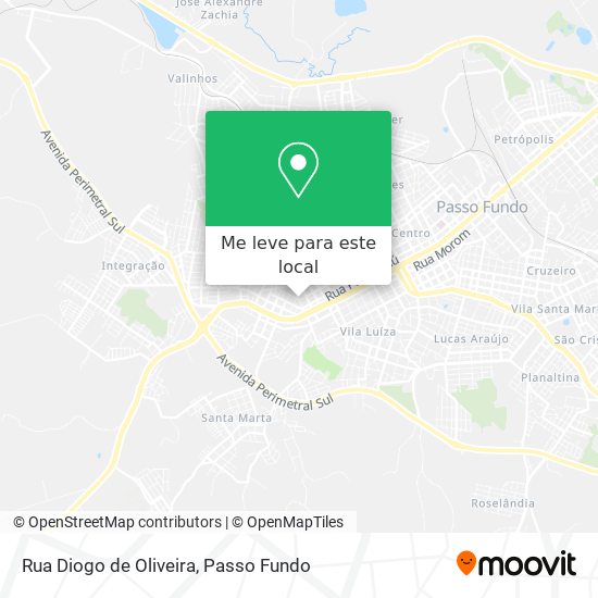 Rua Diogo de Oliveira mapa