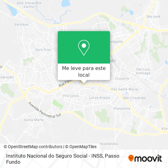 Instituto Nacional do Seguro Social - INSS mapa