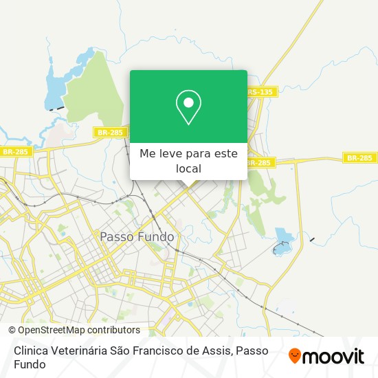 Clinica Veterinária São Francisco de Assis mapa