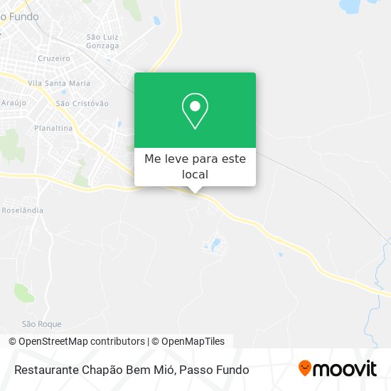 Restaurante Chapão Bem Mió mapa