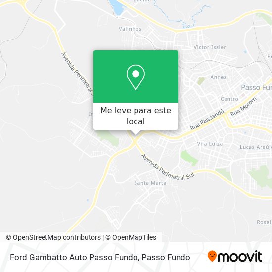 Ford Gambatto Auto Passo Fundo mapa