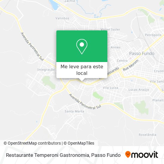 Restaurante Temperoni Gastronomia mapa