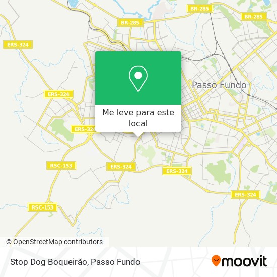 Stop Dog Boqueirão mapa