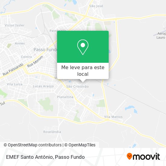 EMEF Santo Antônio mapa