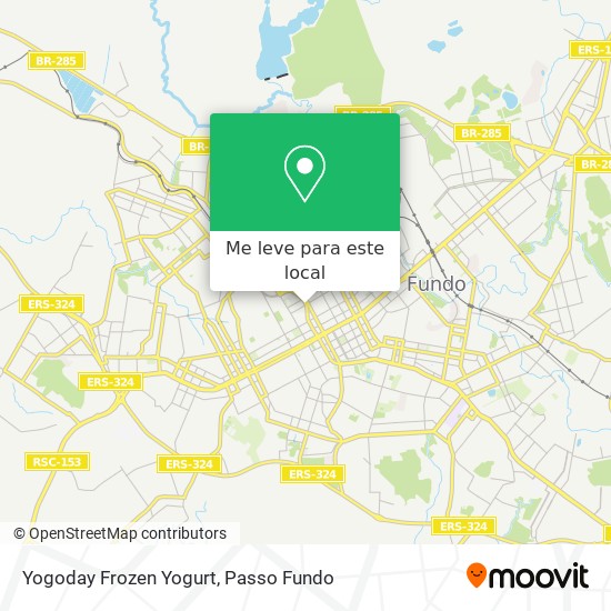 Yogoday Frozen Yogurt mapa
