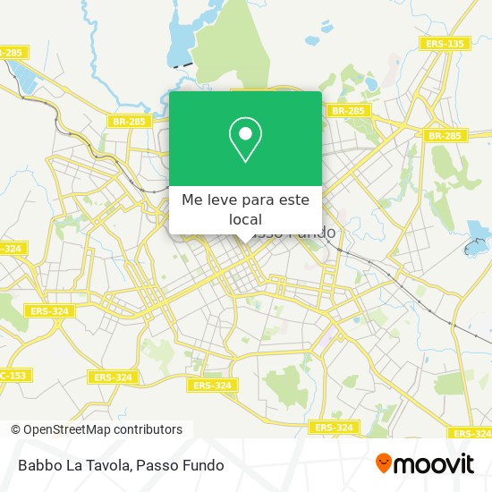 Babbo La Tavola mapa
