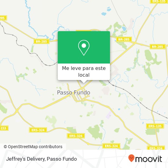 Jeffrey's Delivery mapa
