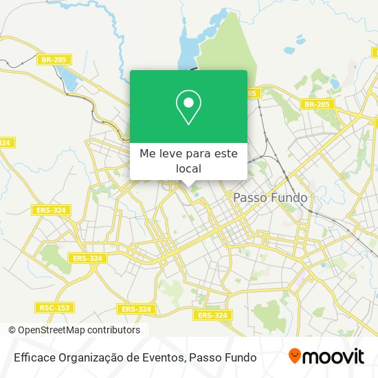 Efficace Organização de Eventos mapa