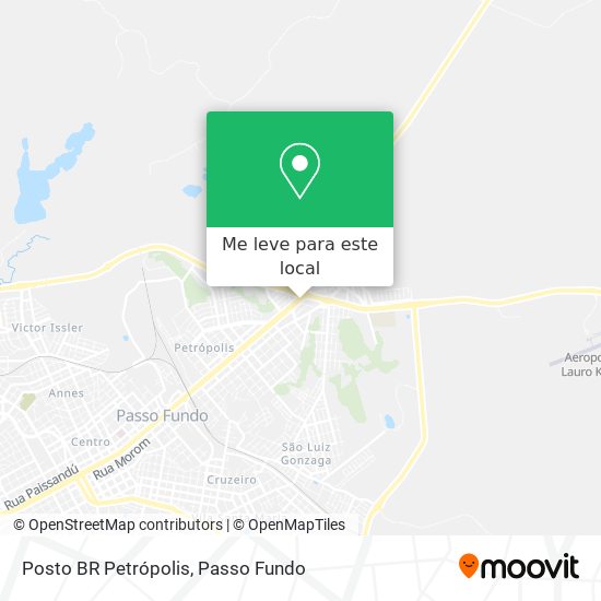 Posto BR Petrópolis mapa