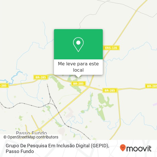 Grupo De Pesquisa Em Inclusão Digital (GEPID) mapa