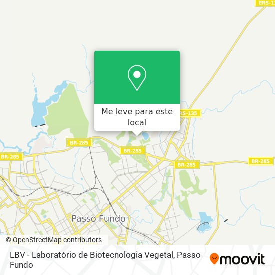 LBV - Laboratório de Biotecnologia Vegetal mapa