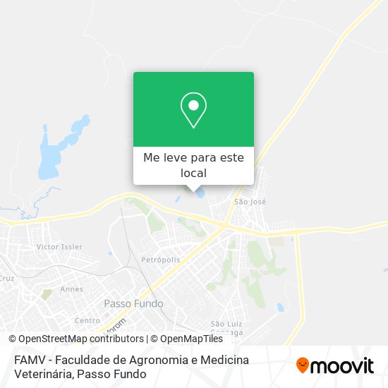 FAMV - Faculdade de Agronomia e Medicina Veterinária mapa