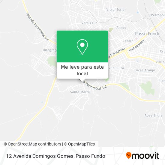12 Avenida Domingos Gomes mapa