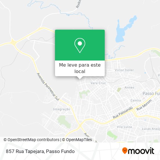 857 Rua Tapejara mapa