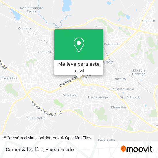 Comercial Zaffari mapa